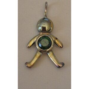 Vtg Avon Sterling Silver Birthstone Baby Boy Charm May NOS